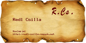 Redl Csilla névjegykártya