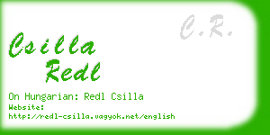 csilla redl business card